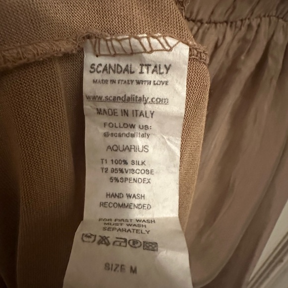 Scandal Aquarius 100% Silk Dress Made in Italy - Picture 7 of 9
